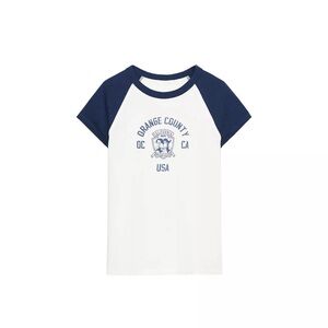 Zara TEXT T-SHIRT
WHITE / NAVY 0/5643/804